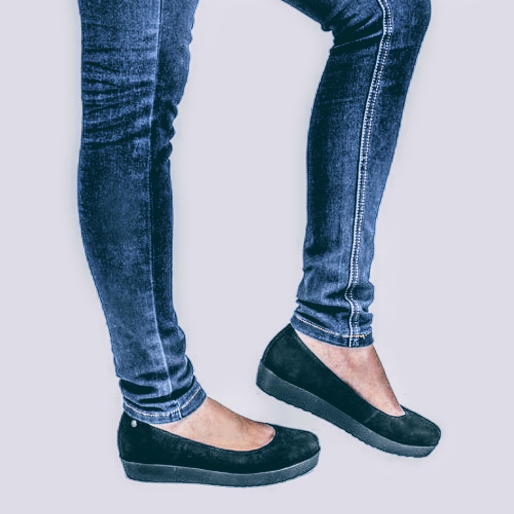 Vagabond Edie 3425 Blue Platform Women's Ballerina Wedge Shoes Excellent